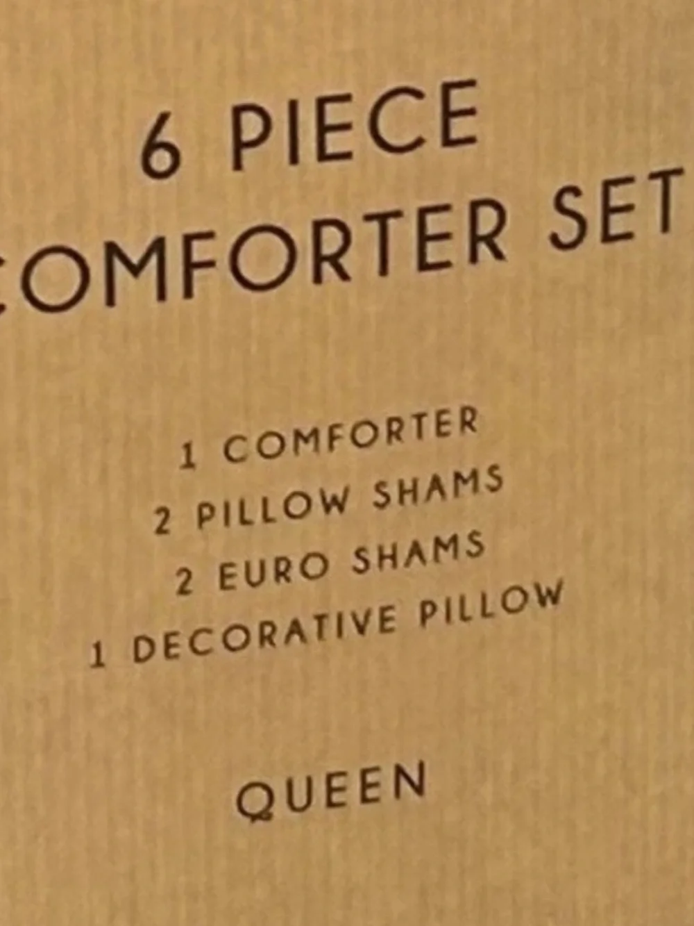 Live Well 6 Piece Cream Queen Comforter Set with Lumbar Pillow 90”x90”